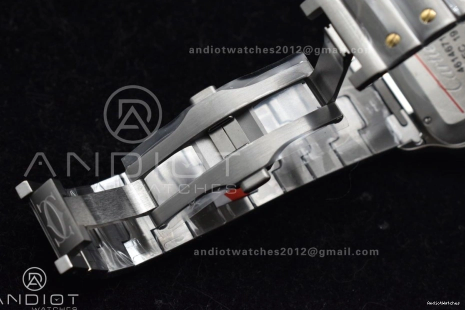 YG SS Bracelet Contemporary 1:1 de YG MIYOTA 1053 Best 40mm BVF on Cartier Santos Edition SS V 9015 White Dial SmartLinks 0509